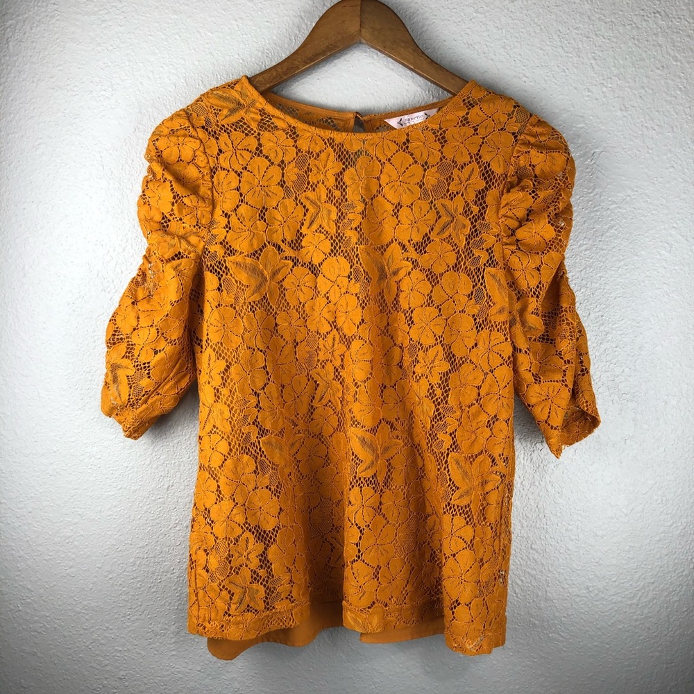Lace Nanette Lepore Short Sleeve Top